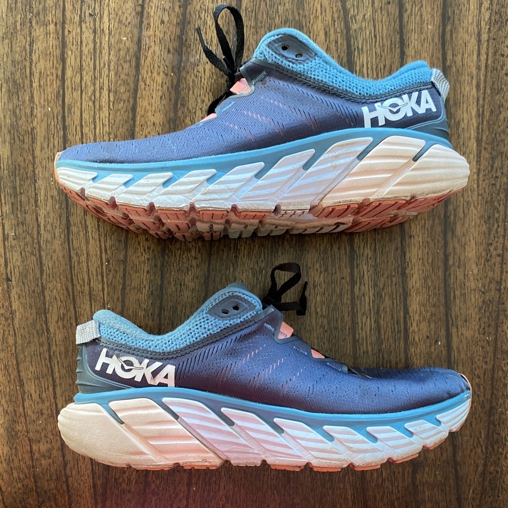 Hoka One One W Gaviota 3 Wide Women’s size 9 D Pink and Blue - Picture 6 of 9